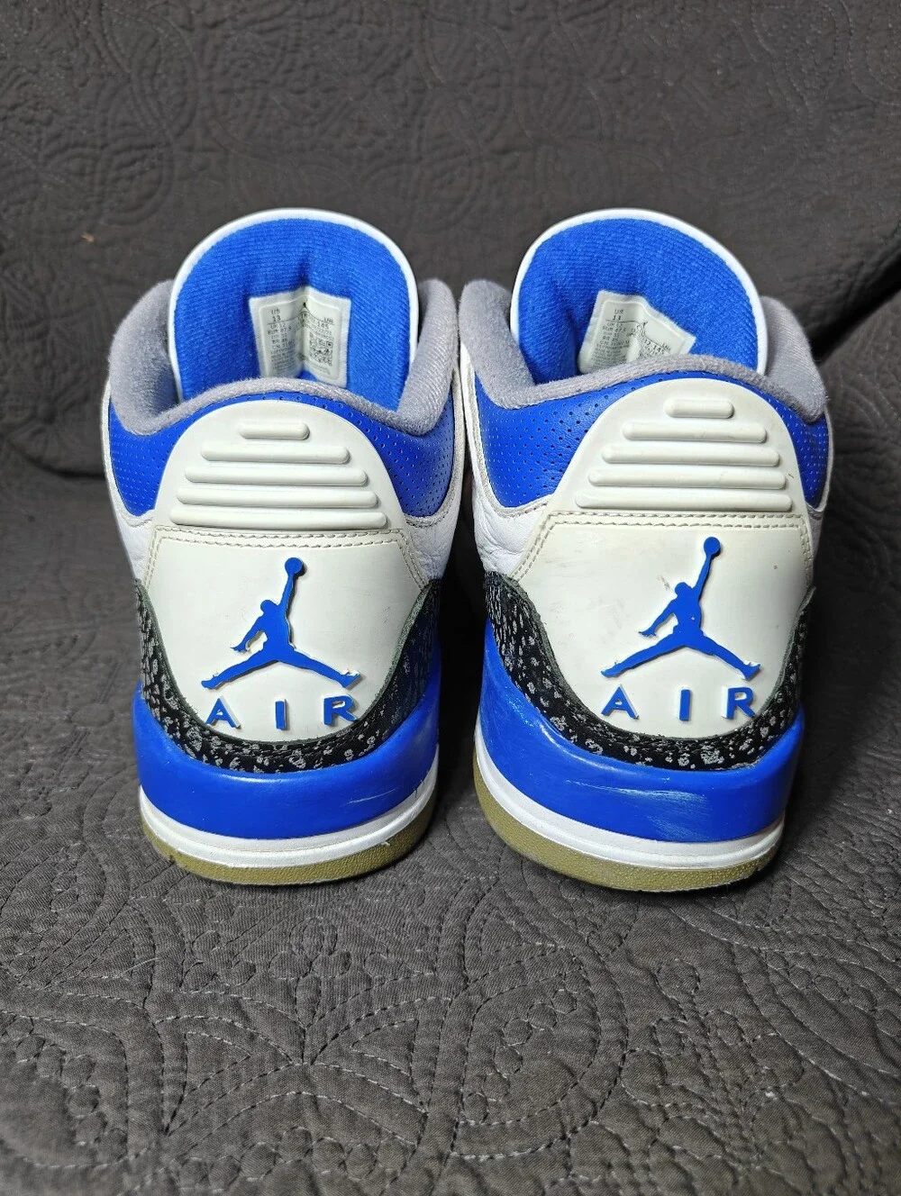 Nike Air Jordan 3 Retro Mid Racer Blue Basketball Sneakers Men's Shoes Size 13